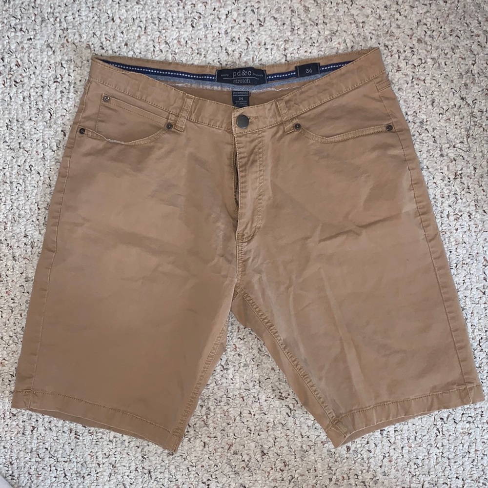 Tan Khaki Shorts Men’s 34 pd&c stretch